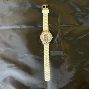 Vintage Disney Park Mickey Mouse Watch K130-6377-7-12213 Japan Quartz White Band